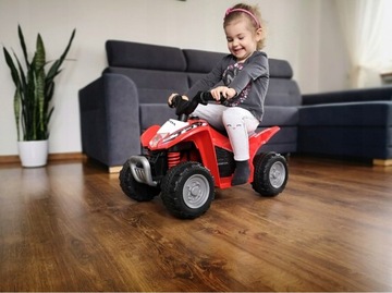 Pojazd na akumulator dla dzieci elektryczny Quad HONDA ATV Red Milly Mally