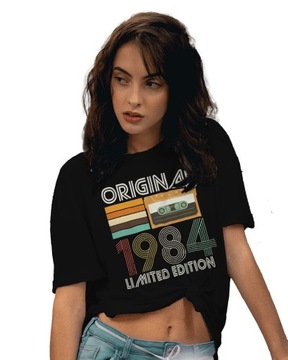 ЖЕНСКАЯ ФУТБОЛКА НА 40-ЛЕТИЕ НА ДЕНЬ РОЖДЕНИЯ ВИНТАЖНАЯ КАССЕТА