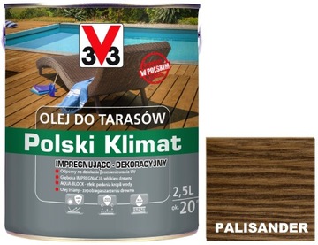 V33 OLEJ DO TARASÓW 2,5L PALISANDER 3V3