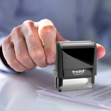 TRODAT 4912 ШТАМП ДЛЯ ДИЗАЙНА КОРПОРАТИВНОГО ЛИЧНОГО ОФИСА 6 СТРОК + ЛАСТИК