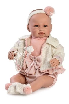 LALKA BOBAS PŁACZE, MÓWI, INTERAKTYWNA SARA 45 CM HISZPAŃSKA