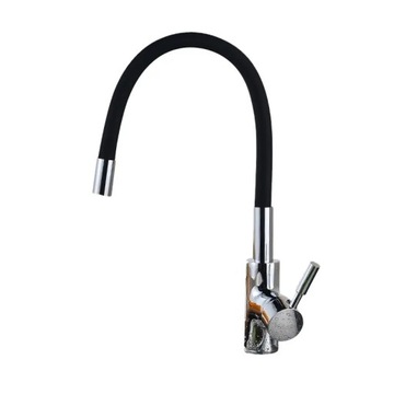 CZARNA BATERIA KUCHENNA ELASTYCZNA WYLEWKA FLEX WYSOKA OBROTOWA DŁUGA