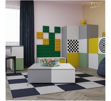 KLOCEK panel akustyczny DECOR pianka dekorowana 25x25cm gr. 7cm atesty