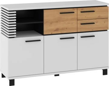 Komoda Biała / Artisan 135 cm LAWI różne kolory CR