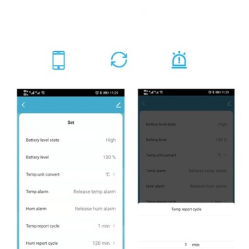 Датчики температуры и влажности Tuya WiFi Data