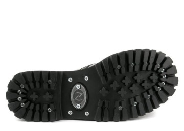 NAGABA 6H — ЧЕРНЫЕ ЖЕНСКИЕ БОТИНКИ — КОЖА КОЖА — СТАЛЬНОЙ НОС