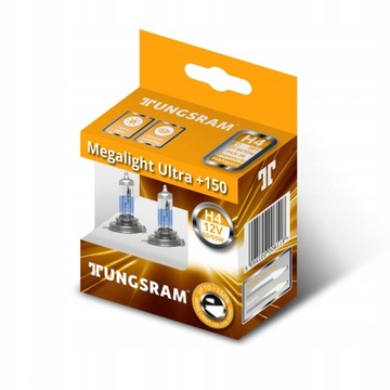 Żarówki H4 Tungsram MegaLight Ultra 150% 2szt
