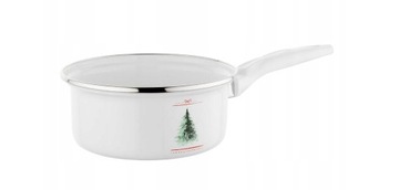 Rondel emaliowany świąteczny Emalia Polska Pleszew Noella 16 cm 1,3 L