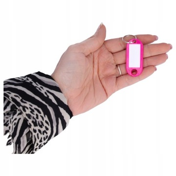 Zawieszki do kluczy brelok 100x Identyfikator breloczek breloki mix kolory