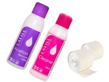 ZESTAW CLEANER 100ml + ACETON 100ml + WACIKI