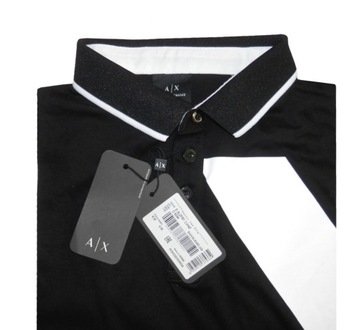 ARMANI EXCHANGE KOSZULKA POLO MĘSKA BAWEŁNA r. M