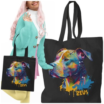 TORBA PIES PIT BULL PERSONALIZACJA IMIE PREZENT