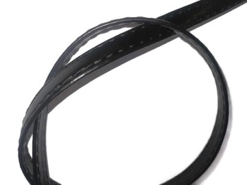 Mocne paski wzmacniane SZYTE CZARNY MAT SZER 10 mm
