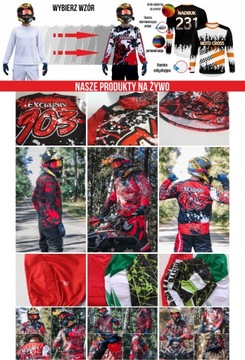 KOMPLET CROSS MOTO QUAD ENDURO MOTOCROSS NADRUK