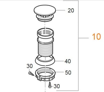 Крышный дымоход печи, дымоотвод 70мм, Truma S 5004