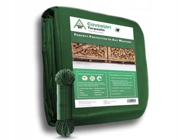 Wodoszczelna plandeka okryciowa z oczkami CoverUp! Tarp6 4 x 4 m, 120 g/m²