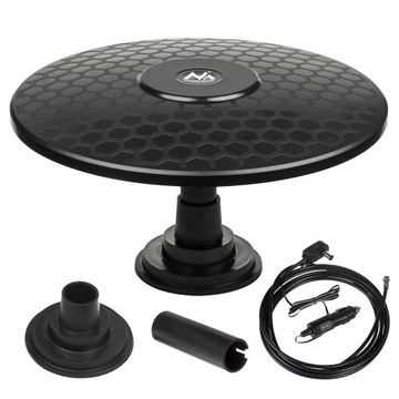 MOCNA ANTENA TV DVB-T MAGNET SAMOCHODOWA 12/24V