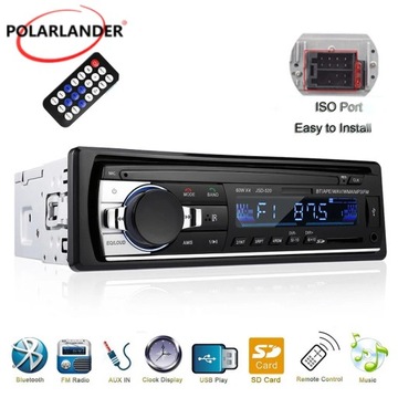 Styl 520 12 V 1 Din Radio Samochodowe Bluetooth MP3 12 V