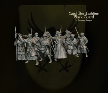 Ben Yusef's Black Guard x5 Reconquer Designs 28 mm