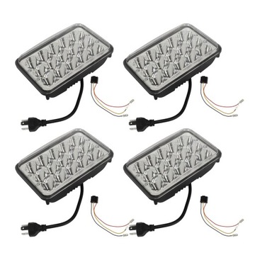 4 sztuk 4X6 Cal reflektor LED z kable w wiązce wymiana reflektora LED 45