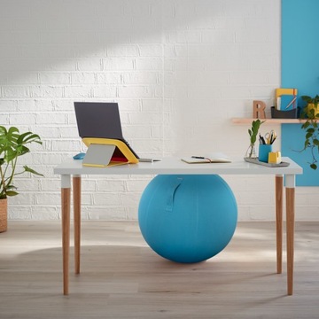 Piłka ergonomiczna do siedzenia i ćwiczeń Leitz Ergo Cosy 65cm niebieska