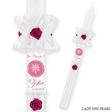 КРЕЩЕННАЯ СВЕЧА НА КРЕЩЕНИЕ С ИМЕННЫМ КРЮЧКОМ DAT