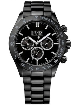 Zegarek Męski Hugo Boss Ikon 1512961 Czarna bransoleta Do garnituru + BOX