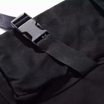 Men Cargo Pants Multi Pockets Hip Hop Drawstring J