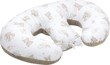 Duża poduszka do karmienia bliźniąt TWIN rainbow bear