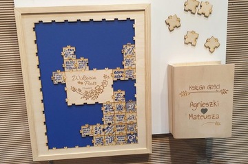 Рамка для гостевой книги – пазл, свадебный пазл