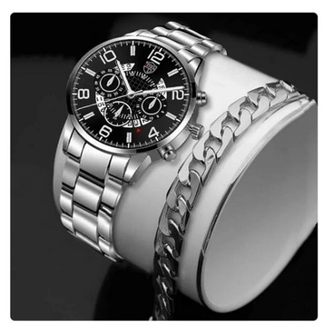 МУЖСКИЕ ЧАСЫ PUNK ARMOR БРАСЛЕТ С БЕСГРАВИРОВКОЙ ОТЦОВСКИЙ ДЕНЬ C3217