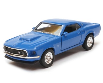 Ford Mustang Boss 429 1969 1:34-39 model WELLY niebieski