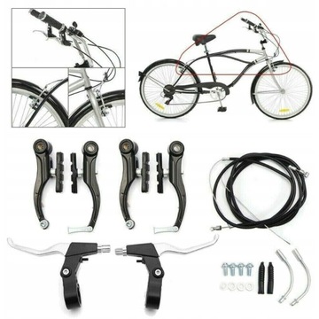 ЛИНЕЙНЫЙ ВЕЛОСИПЕДНЫЙ ТОРМОЗНОЙ КОМПЛЕКТ V ТОРМОЗА ВЕЛОСИПЕДНЫЙ ТОРМОЗНОЙ РЫЧАГ