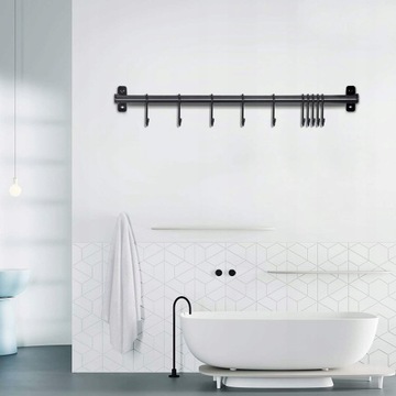 Ручка кухонная, штанга с крючками, 57см.