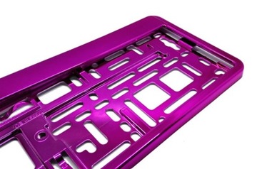 2x розовые металлические рамки номерного знака + 8 винтов + БЕСПЛАТНО