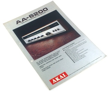 AKAI AA-6200 ORYGINALNY PROSPEKT ok 1970