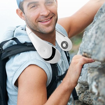 БЕЗЛОПАСНЫЙ ВЕНТИЛЯТОР МАЛЕНЬКИЙ ПОРТАТИВНЫЙ ПЕРСОНАЛЬНЫЙ НАШЕЙНЫЙ ВЕНТИЛЯТОР