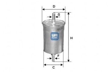 FILTR PALIVA SMART 800 CDI 99- UFI