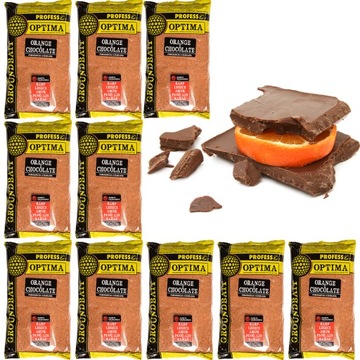 10x Zanęta Profess Optima 1kg POMARAŃCZA CZEKOLADA