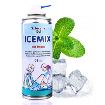 SZTUCZNY LÓD ICEMIX ZAMRAŻACZ SPRAY SPORT 400ml
