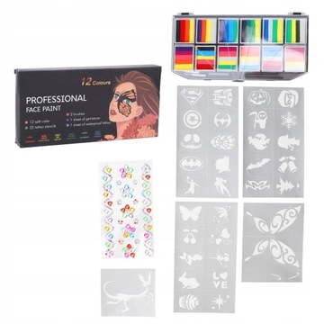Набор для рисования лица из 12 цветов