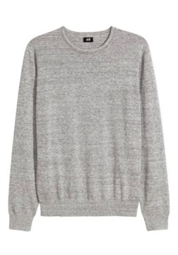 H&M HM Sweter z cienkiej bawełny klasyczny 38 M