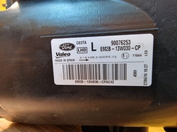 FORD S-MAX GALAXY 15- FULL LED SVĚTLO LEVÝ EUR