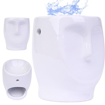 KOMINEK CERAMICZNY DO WOSKU I OLEJKÓW AROMA BIAŁY FACE