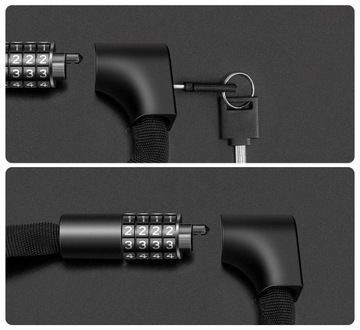 ВЕЛОСИПЕДНЫЙ ЗАМОК ROCKBROS С КОДОМ И КЛЮЧОМ БЕЗОПАСНОСТИ ВЕЛОСИПЕДА