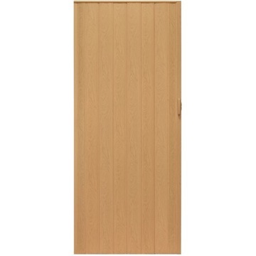 DRZWI HARMONIJKOWE PRZESUWNE JASNY DĄB 90CM