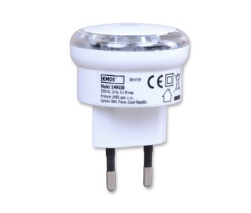 НОЧНИК НА РОЗЕТКУ С ДАТЧИКОМ 3X LED 230В