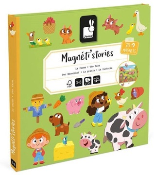 Farma układanka Magneti`stories Janod 3+