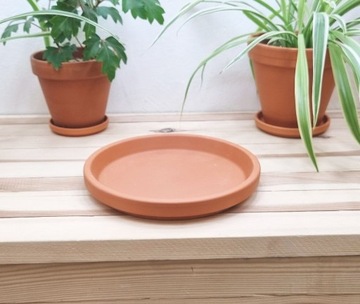 ГЛИНЯНАЯ ПОДСТАВКА для цветочных горшков ТЕРРАКОТ, 20 см