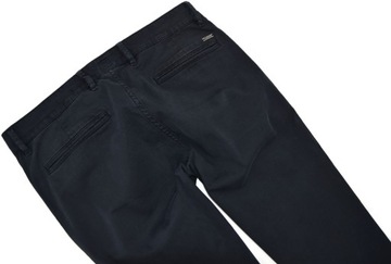 HUGO BOSS spodnie męskie chinosy SLIM FIT czarne eleganckie 33/32